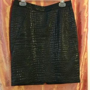 Worthington alligator weave skirt